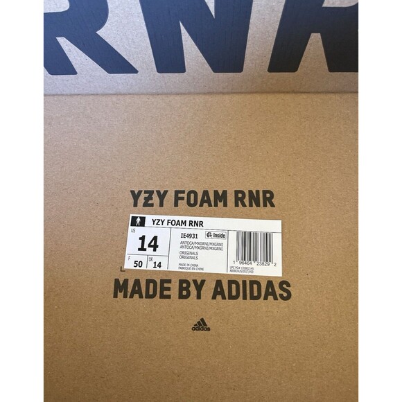 Adidas Yeezy Foam RNR Runner "MX Granite" Men's Size 14 IE4931 - Picture 11 of 12